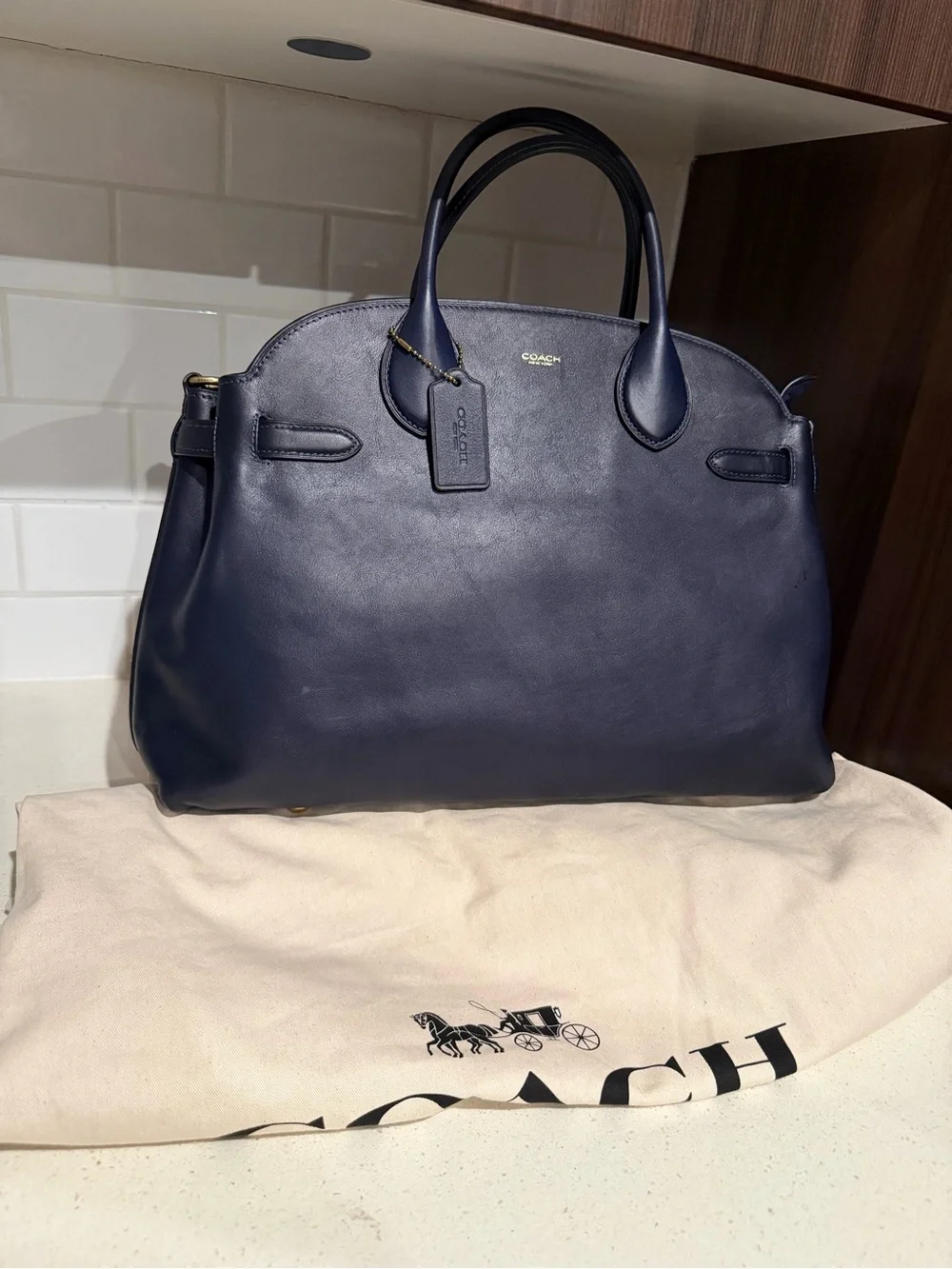 Coach Soft Empire 40 Carryall - Dark Navy